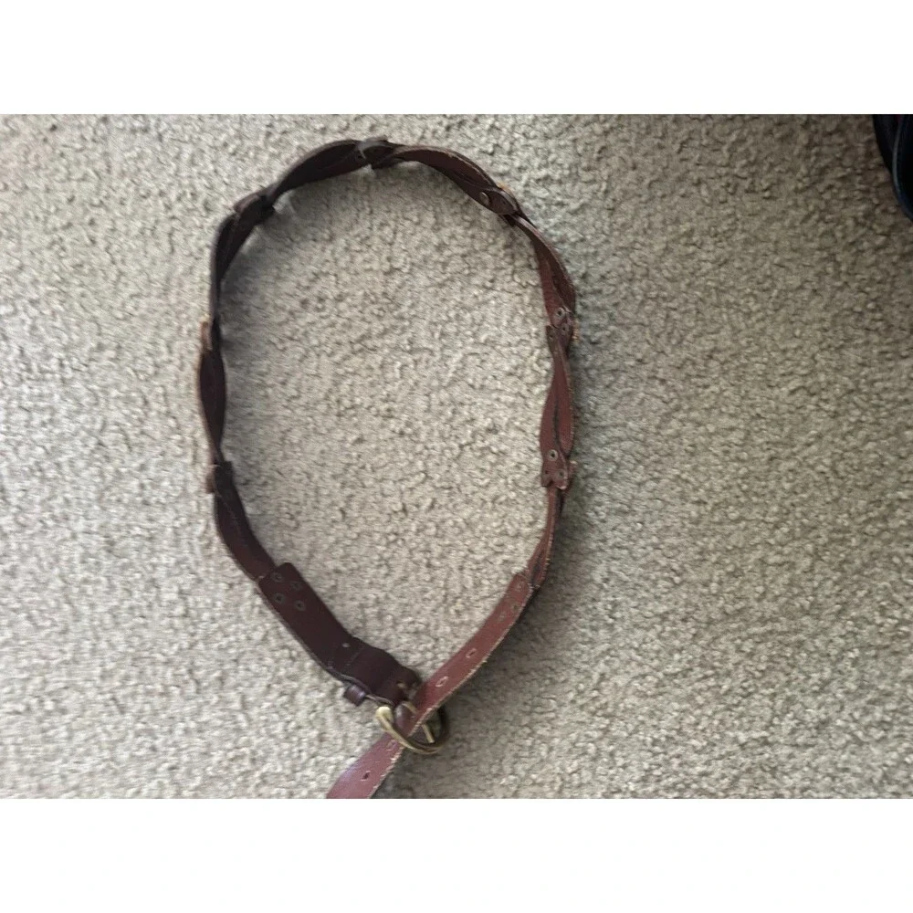 Fossil women's Brown Braided leather Belt Size M